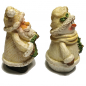 Preview: WEIHNACHTSMANN & SCHNEEMANN DUO Kunststein Weihnachten Deko