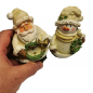 Preview: WEIHNACHTSMANN & SCHNEEMANN DUO Kunststein Weihnachten Deko