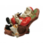 Preview: WEIHNACHTSMANN mit Katzen Spieluhr 80er Jahre Melodie White Christmas