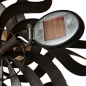 Preview: JESSICA COLOR großes Windrad Windspiel Metall 187 cm Ø 53 cm inkl. Solar Leuchtkugel