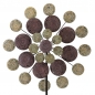 Preview: MEGA COLOR MEDALLION Windrad Windspiel Metall 197 cm Ø 81 cm RIESIG!