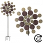 Preview: MEGA COLOR MEDALLION Windrad Windspiel Metall 197 cm Ø 81 cm RIESIG!