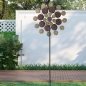 Preview: MEGA COLOR MEDALLION Windrad Windspiel Metall 197 cm Ø 81 cm RIESIG!