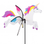 Preview: Windspiel Windrad EINHORN Unicorn Gartendeko 2in1 zum stehen & hängen