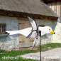 Preview: Windspiel Windrad VOGEL SEEMÖWE Möwe Gartendeko 2in1 zum stehen & hängen