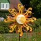 Preview: SONNE HERBST großes Windrad Windspiel Metall 160 cm Ø 55 cm