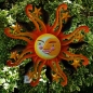 Preview: SONNE HERBST großes Windrad Windspiel Metall 160 cm Ø 55 cm
