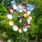 Preview: MEGA COLOR POINT Windrad Windspiel Metall 178 cm Ø 48 cm / 31 cm