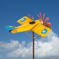 Preview: FLUGZEUG Propellermaschine Windrad Windspiel Metall 160 cm