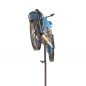Preview: MOTORRAD für FREAKS Windrad Windspiel Blau Metall 160 cm
