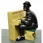 Preview: Jazz Musiker PIANOSPIELER Figur Klavierspieler 40 cm XXL Dekofigur handbemalt