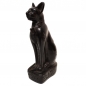 Preview: ÄGYPTEN Göttin KATZE BASTET Figur Skulptur schwarz Kunststein