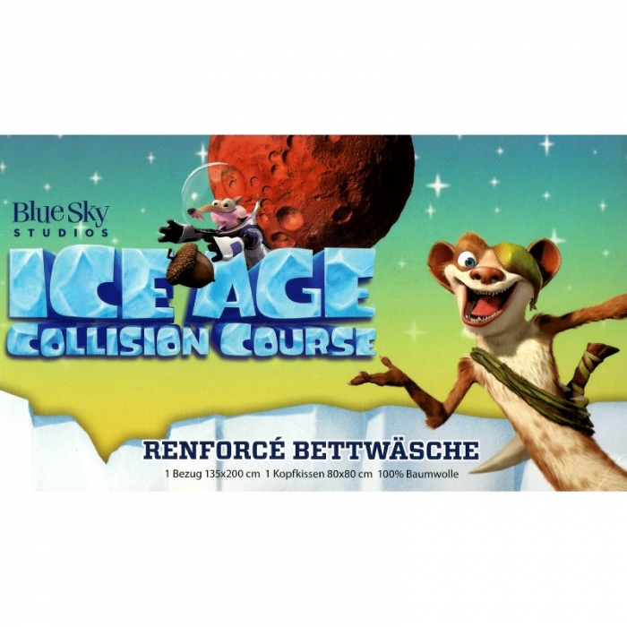 Preview: ICE AGE COLLISION COURSE ® Bettwäsche Baumwolle 135x200 cm