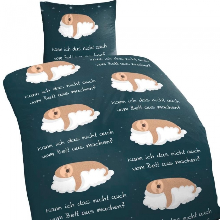 FAULTIER kann das vom Bett aus machen... Bettwäsche Mikrofaser 135x200 cm