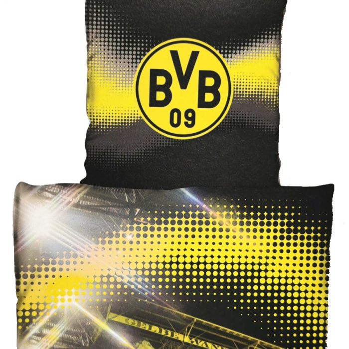 BVB 09 DORTMUND Fußball (Motiv 2) Bettwäsche Mikrofaser 135x200 cm