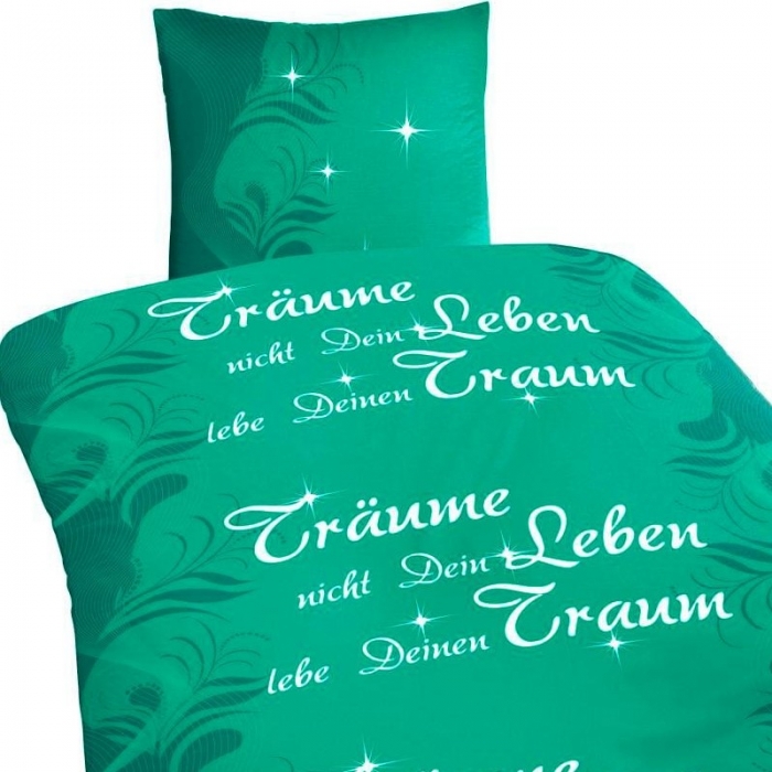 TRÄUME NICHT DEIN LEBEN... Bettwäsche Mikrofaser 135x200 cm