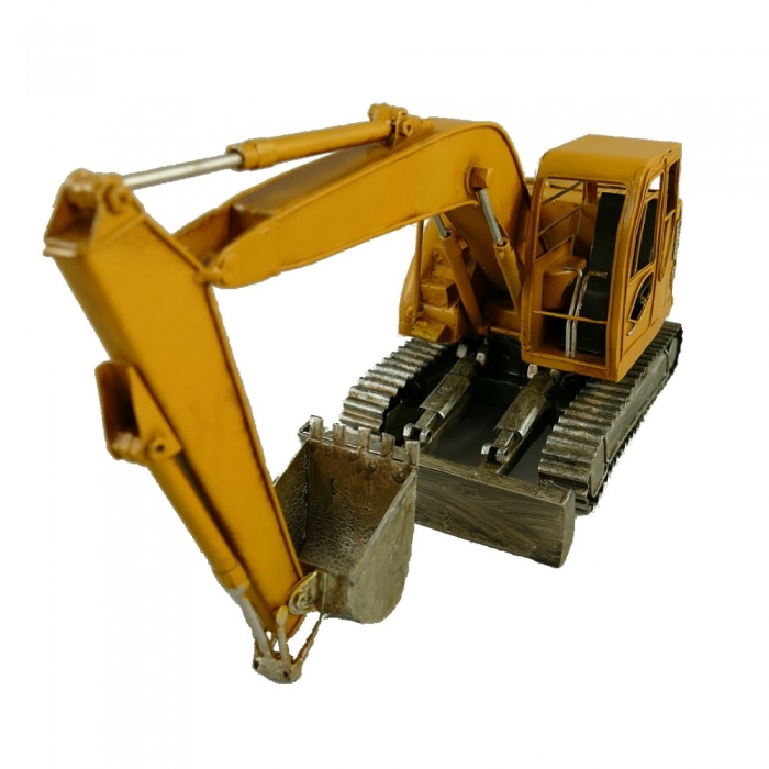 BAGGER gelb Blechauto Blech Modellauto