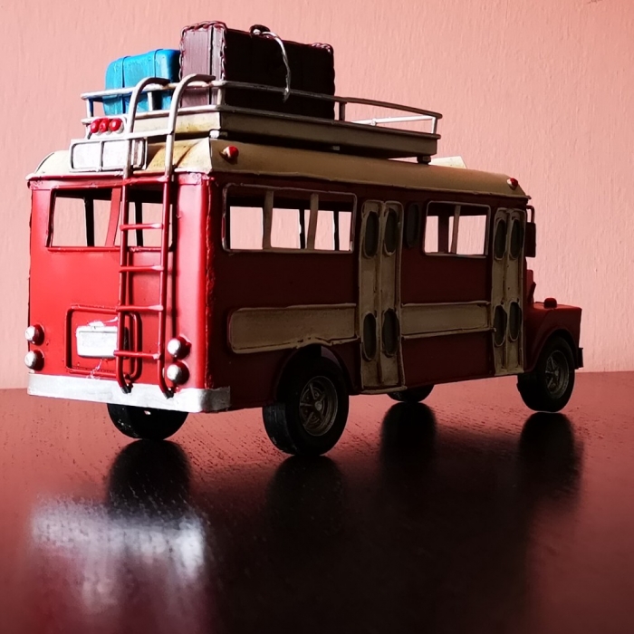 REISEBUS US OLDTIMER Bus Omnibus Blechauto Blech Modellauto