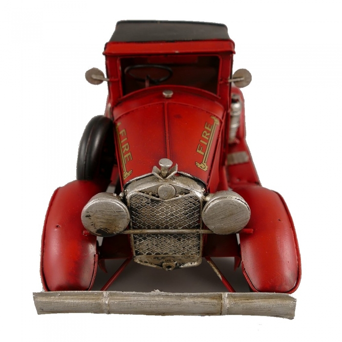 FEUERWEHR USA Feuerwehrauto Oldie 40er Jahre rot Blechauto Blech Modellauto