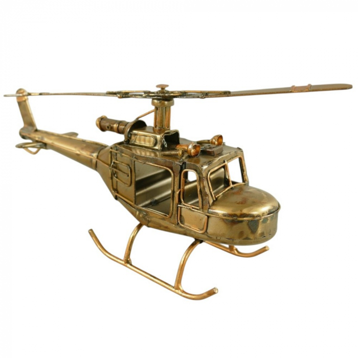 HUBSCHRAUBER Helikopter Industrial Style Blechmodell Blech Modellflugzeug