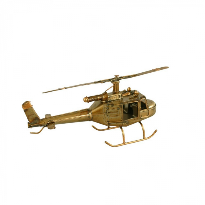 HUBSCHRAUBER Helikopter Industrial Style Blechmodell Blech Modellflugzeug