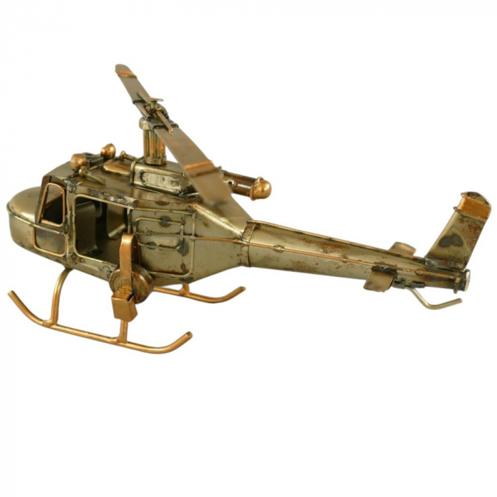 HUBSCHRAUBER Helikopter Industrial Style Blechmodell Blech Modellflugzeug