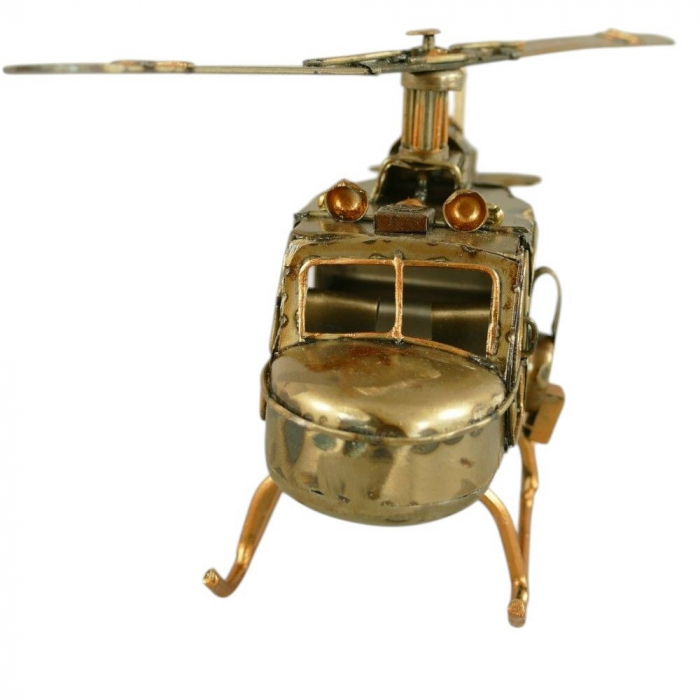 HUBSCHRAUBER Helikopter Industrial Style Blechmodell Blech Modellflugzeug