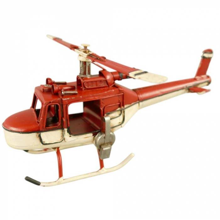 HUBSCHRAUBER Helikopter Blechmodell Blech Modellflugzeug