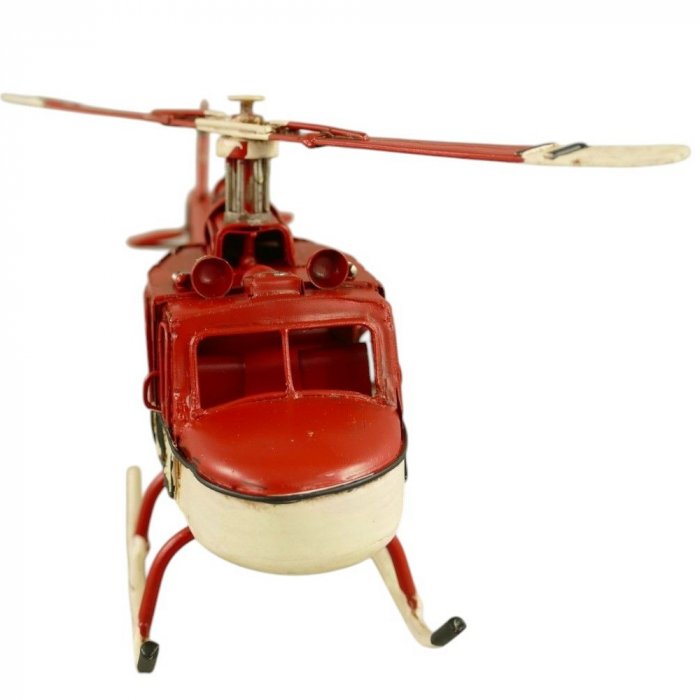 HUBSCHRAUBER Helikopter Blechmodell Blech Modellflugzeug