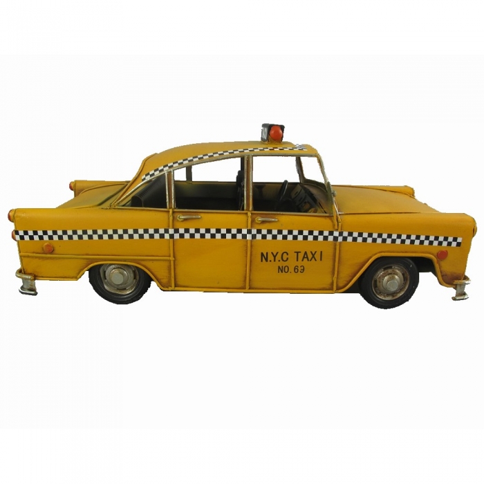 NEW YORK Yellow Cap TAXI 50er Jahre Blechauto Blech Modellauto