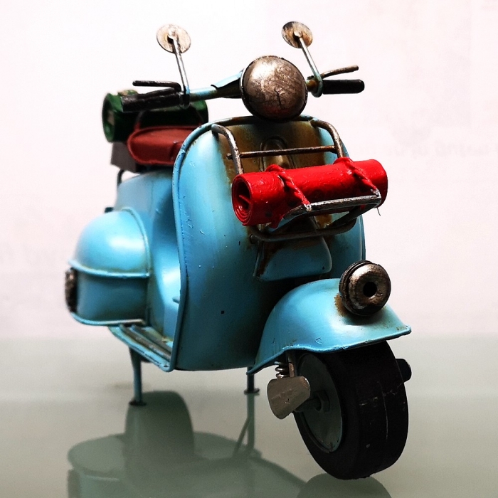 SCOOTER Freizeit Motorroller Blechroller Blech Modell himmelblau