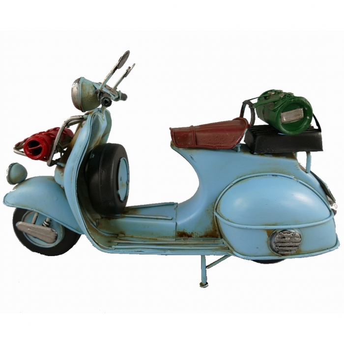 SCOOTER Freizeit Motorroller Blechroller Blech Modell himmelblau