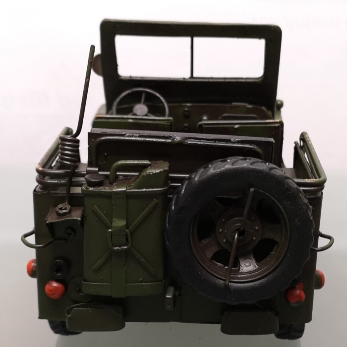 US ARMY JEEP Geländewagen olivgrün Blechauto Blech Modellauto