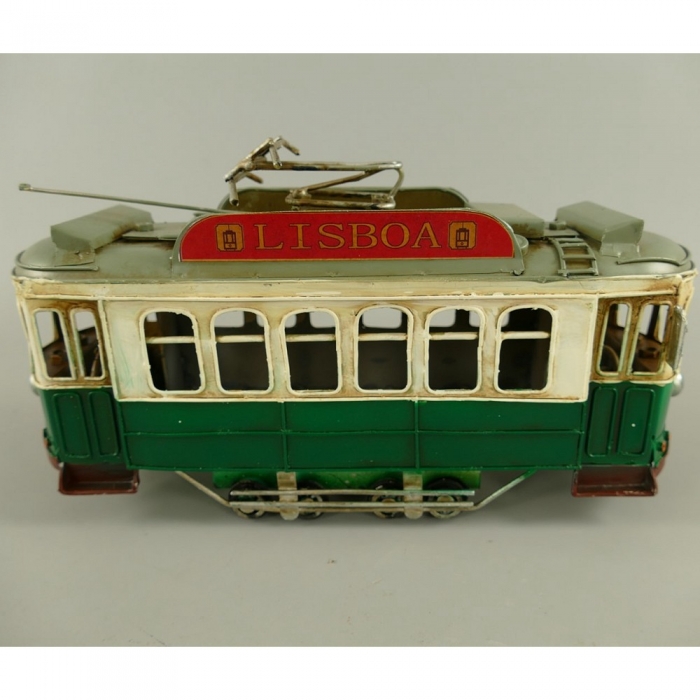 STRASSENBAHN TRAM Waggon Lisboa Blechmodell Blechauto Blech Modell