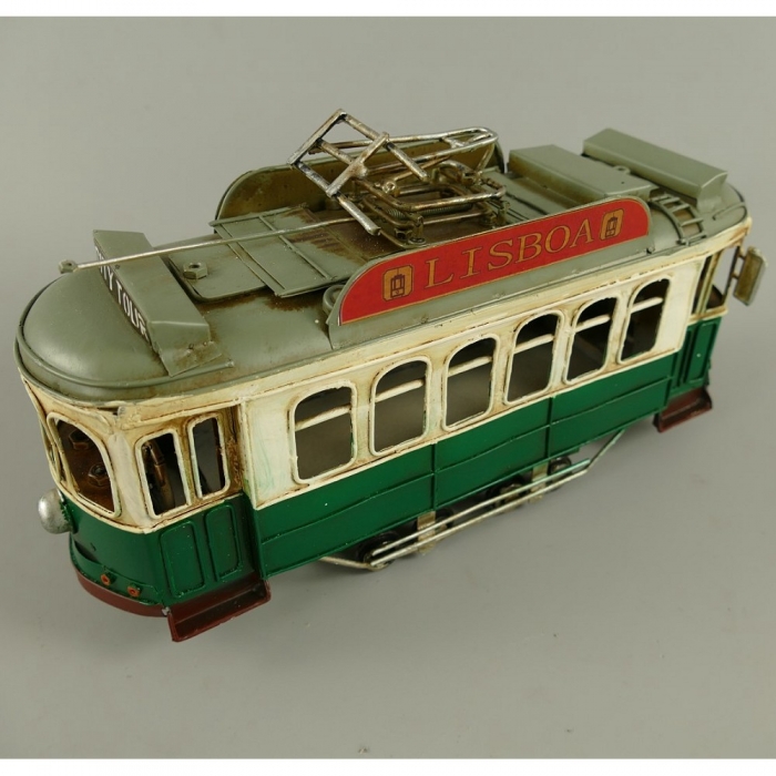 STRASSENBAHN TRAM Waggon Lisboa Blechmodell Blechauto Blech Modell