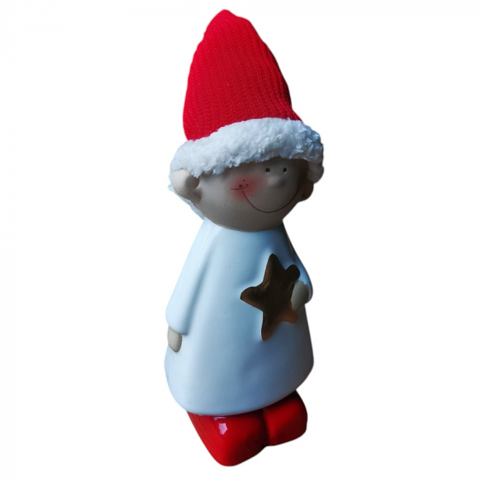 WEIHNACHTSWICHTEL aus Keramik – liebevolle Dekofigur für die festliche Jahreszeit