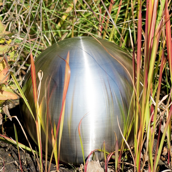 Edelstahl Matt SILBER KUGEL Gartenkugel Dekokugel Ø 6 cm