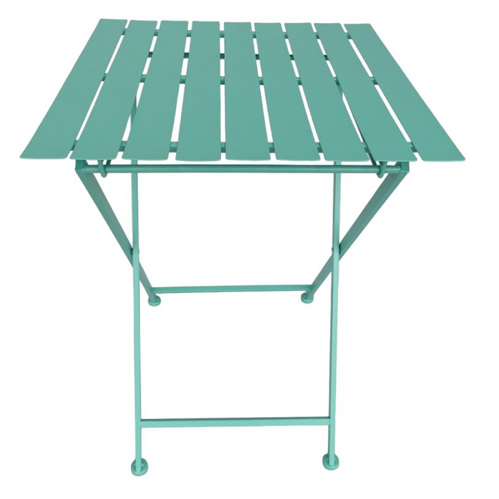 Gartenmöbel Set IBIZA klappbar GRÜN Eisen 2x Stuhl 1x Tisch