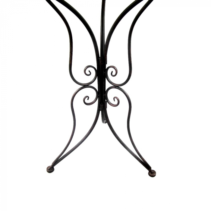 Gartenmöbel Set PALMA Antik Look BRAUN Eisen 2x Stuhl 1x Tisch