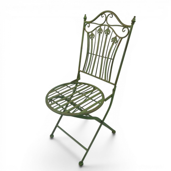 Gartenmöbel Set RIVIERA Antik Look GRÜN Eisen 2x Stuhl 1x Tisch