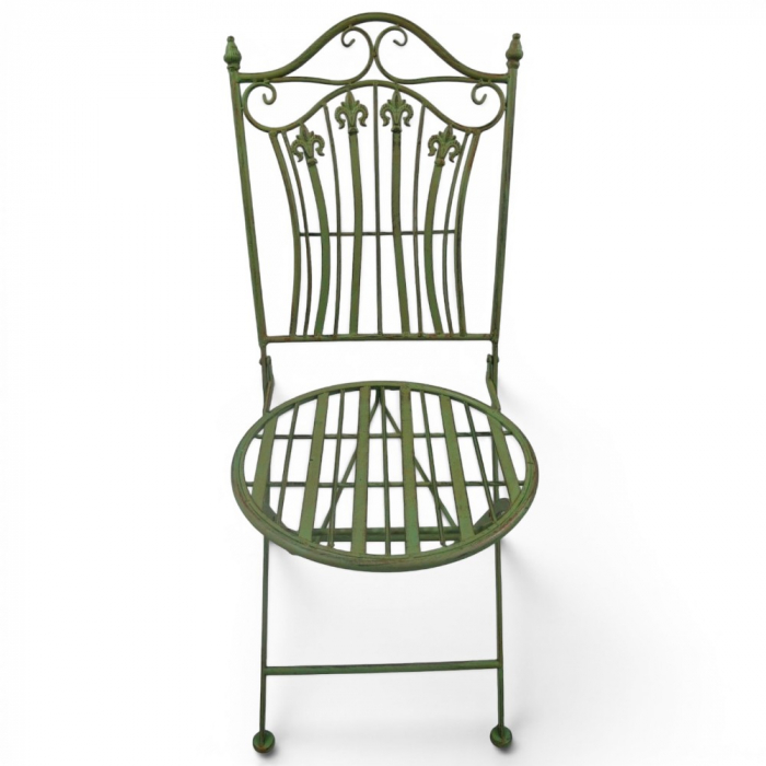 Gartenmöbel Set RIVIERA Antik Look GRÜN Eisen 2x Stuhl 1x Tisch