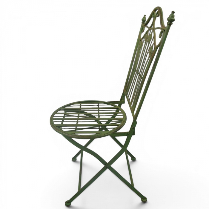 Gartenmöbel Set RIVIERA Antik Look GRÜN Eisen 2x Stuhl 1x Tisch