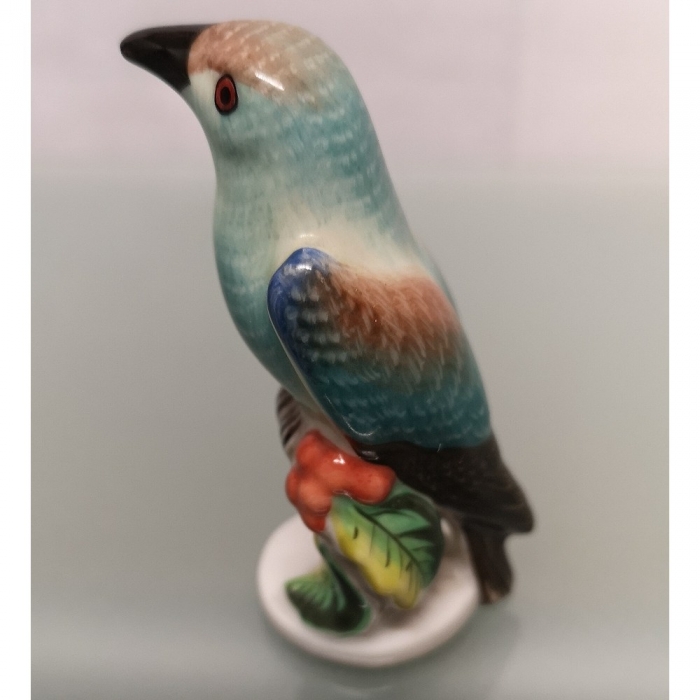 Preview: HEREND HUNGARY Porzellan Figur VOGEL Dekofigur handbemalt 80er Jahre