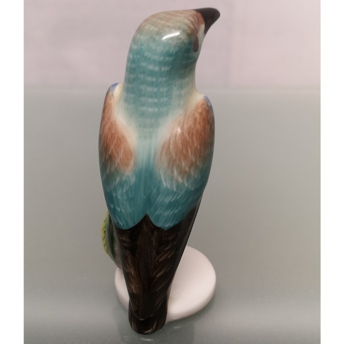 Preview: HEREND HUNGARY Porzellan Figur VOGEL Dekofigur handbemalt 80er Jahre