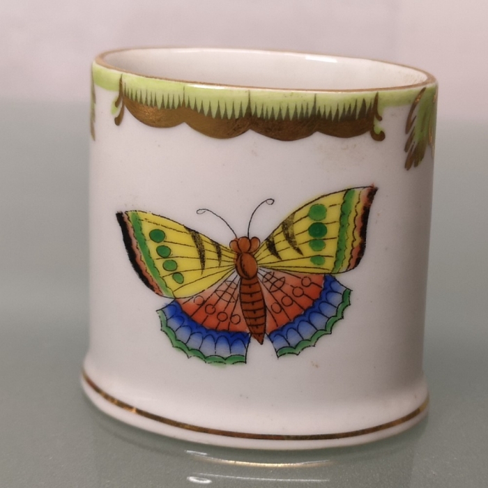 Preview: HEREND HUNGARY Porzellan Vase kleine ovale Steckvase Viktoria 70er Jahre Blumenmuster