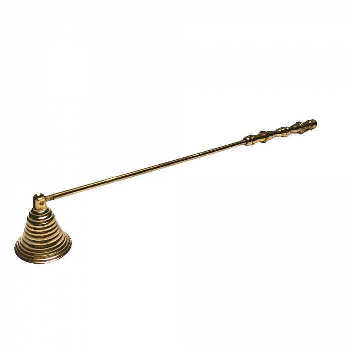 Goldener Kerzenlöscher Aus Metall - Dochtlöscher Mit Langem Griff (rauchfrei)