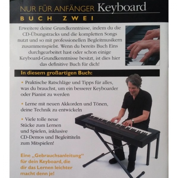 Preview: KEYBOARD Nur für Anfänger BUCH ZWEI inkl. Play-Along CD mit profess. Playbacks