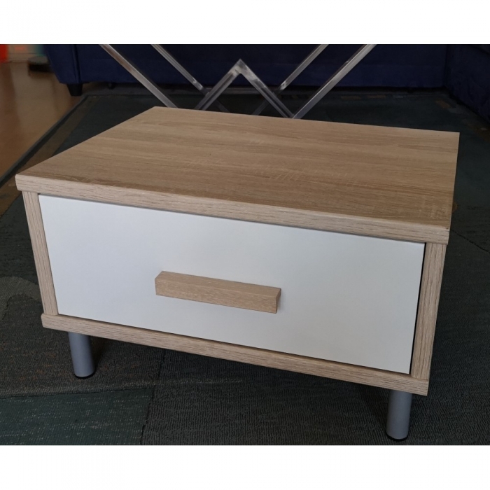 NACHTTISCH Nachtkonsole Eiche sägerau/Sonoma Optik mit 1 Schublade