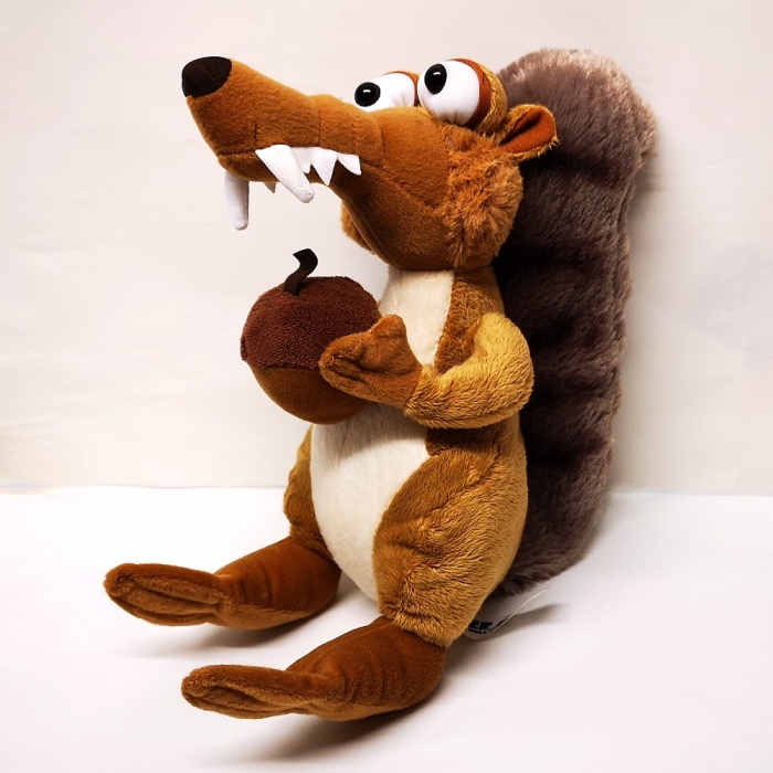ICE AGE® VOLL VERSCHOBEN großes Eichhörnchen SCRAT Plüschtier 28 cm