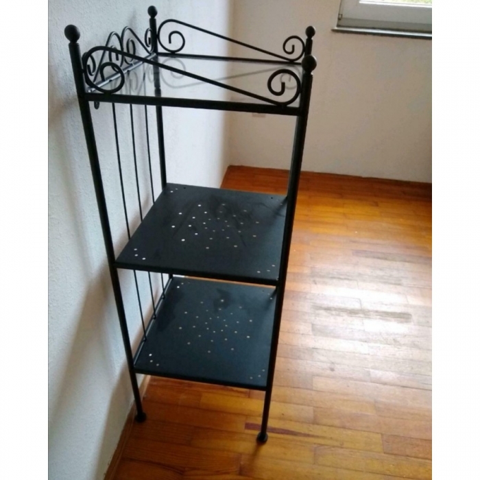 Regal STANDREGAL Metall schwarz 3-fach unterteilt 102 cm